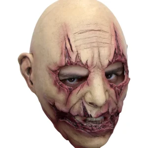 Slashed Horror Mask – Vollkopf-Latex-Halloween-Maske