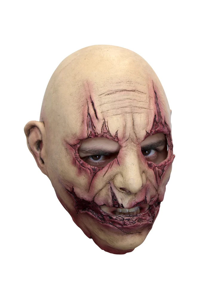 Slashed Horror Mask – Vollkopf-Latex-Halloween-Maske
