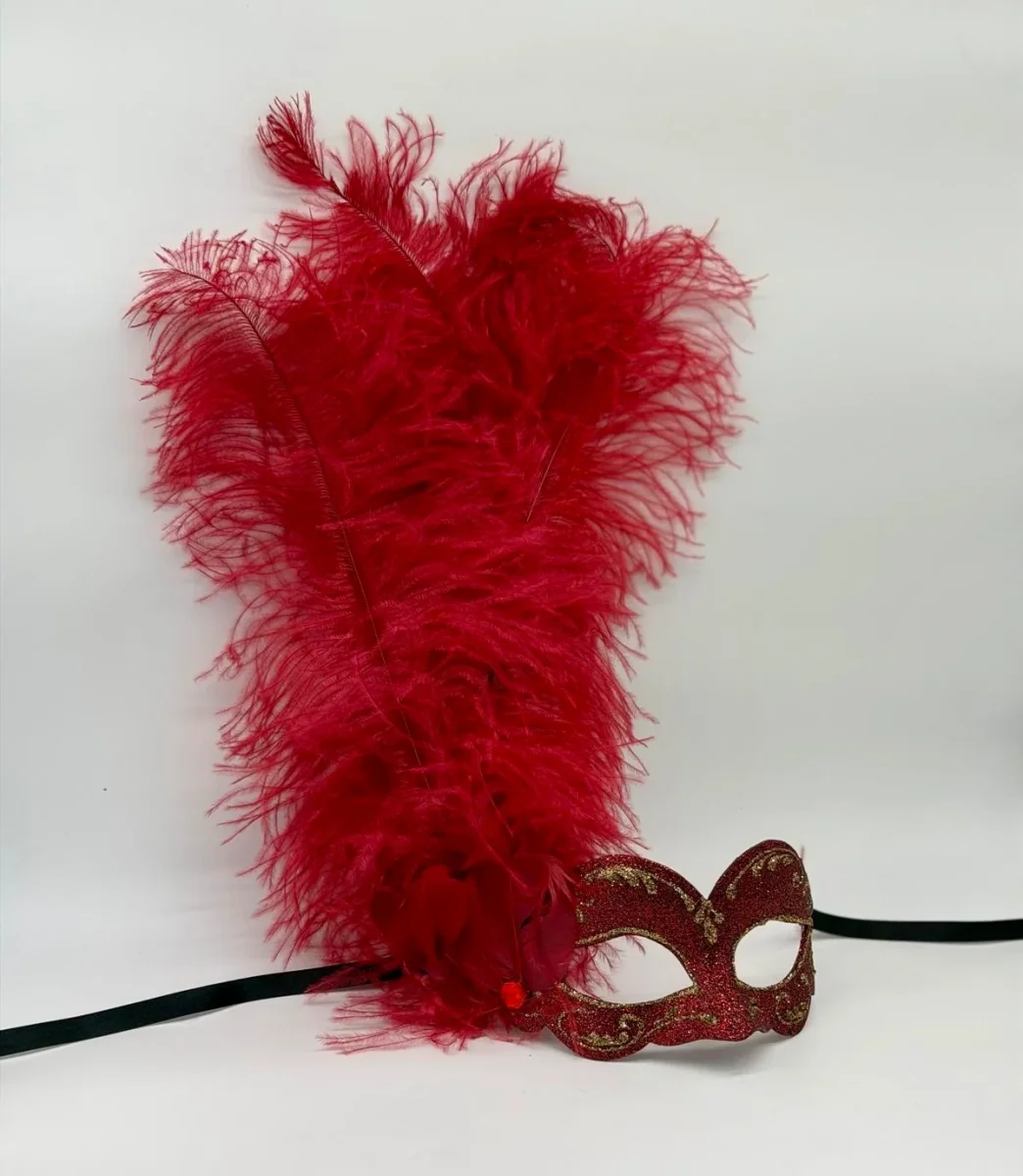 Rotes Maskenball-Paar-Maskenset – Bild 3