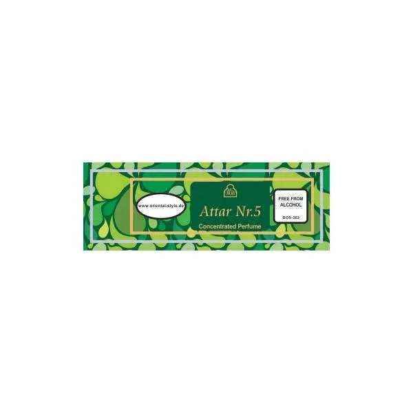 Parfümöl Attar Nr. 5 - Parfüm ohne Alkohol – Bild 3