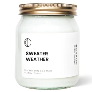 Sweater Weather (Pine + Ylang Ylang + Clove) | Clear Jar Candle