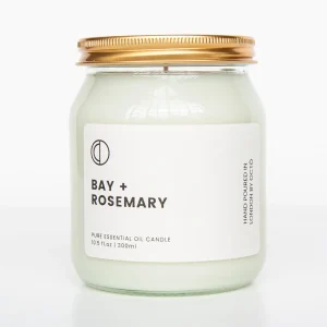 Bay + Rosemary | Clear Jar Candle