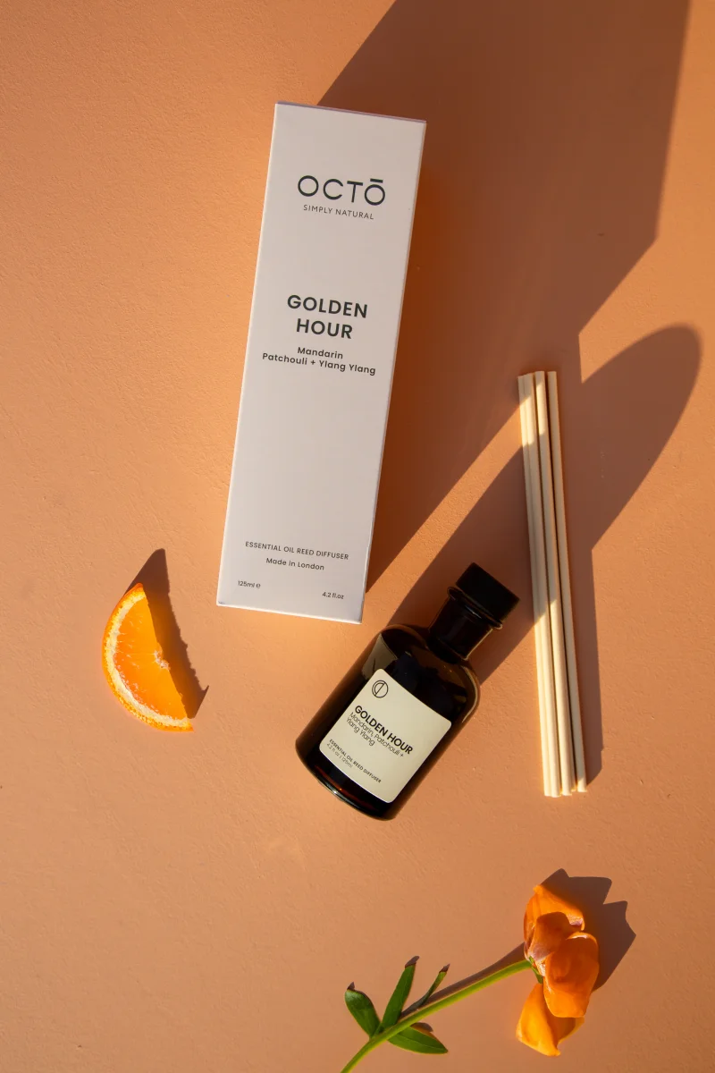 Golden Hour (Mandarin + Patchouli + Ylang Ylang) | Reed Diffuser – Bild 2
