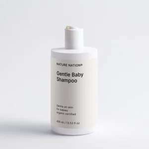 Sanftes Babyshampoo - Bio-Babyshampoo mit Aloe Vera, Betain, Präbiotika & Lindenblütenextrakt, für milde Reinigung, weiches Babyhaar & gepflegte Kopfhaut