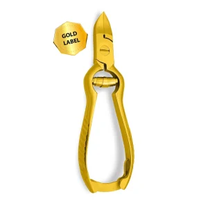 Fußnagelzange Gold Edition 24 Karat – 14 cm mit 19-mm-Schneide