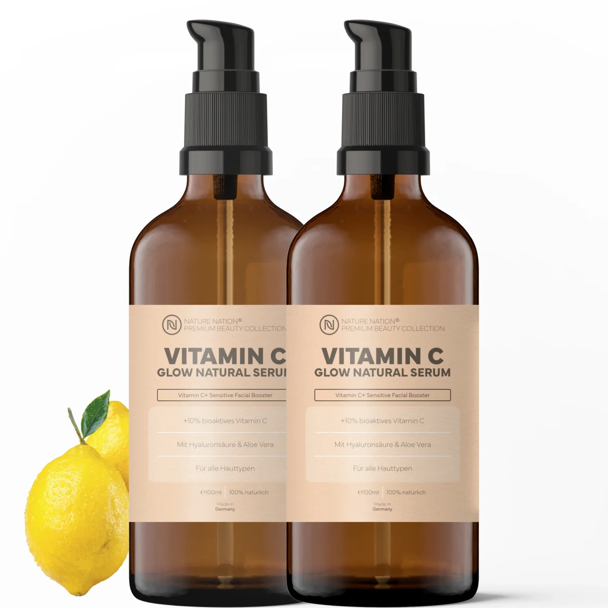 2er-Set Vitamin C Serum, 100ml - Unterstützt einen ebenmäßigen Teint & pflegt bei ungleichmäßiger Hautstruktur – Bild 2