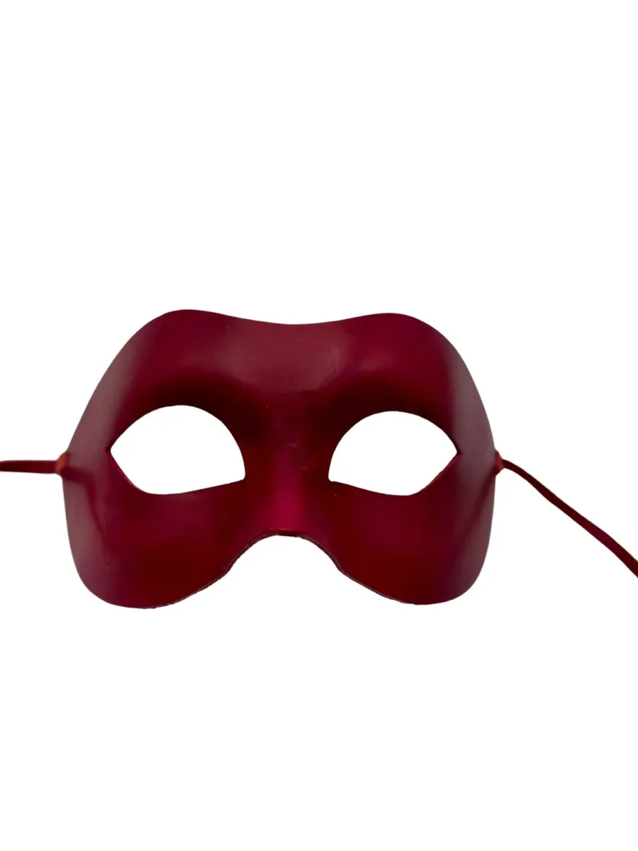 Halbmaske aus rotem Leder – Bild 2