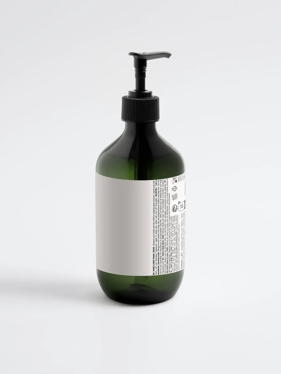 Hand & Body Wash Peppermint & Dark Cedar - Sanftes Waschgel für Hände & Körper mit Betain, Quittenextrakt & frisch-holzigem Duft, für hydratisierende Reinigung, weiche Haut & luxuriöses Spa-Gefühl – Bild 3