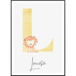 Animal Letters Poster