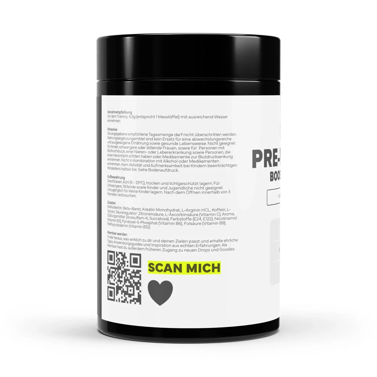 Pre-Workout Booster (Orange) - Hohe Bioerfügbarkeit & starkes Aminosäurenprofil mit Koffein + Vitamin B-Komplex & C (für Fokus, Energie & Pump) – Bild 3