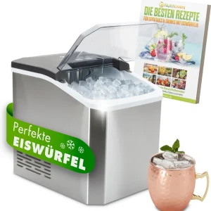 Edelstahl Eiswürfelmaschine NUTRI-ICE MAKER (B) - Eiswürfelbereiter,