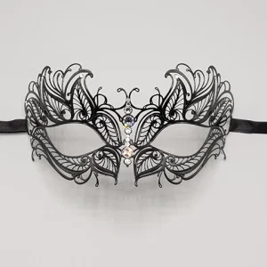 Filigranmaske Angel, Transparent Strass Steinen