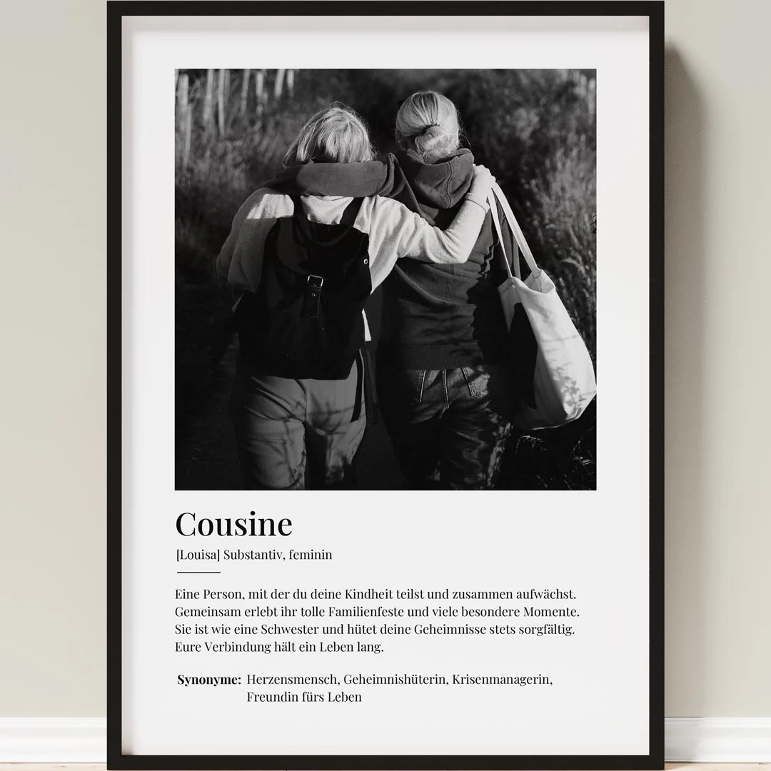 Fotoposter Definition Cousine – Bild 3