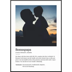 Fotoposter Definition Bonuspapa