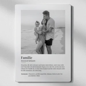 Metallposter Definition Familie