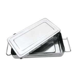 Instrumentenbox aus Edelstahl – 10 x 20 x 4 cm
