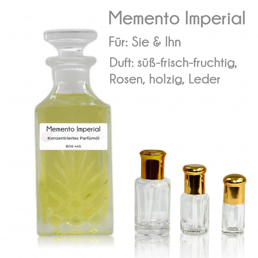 Memento Imperial Sultan Essancy Parfümöl ohne Alkohol