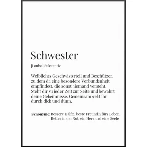 Definition Schwester Poster