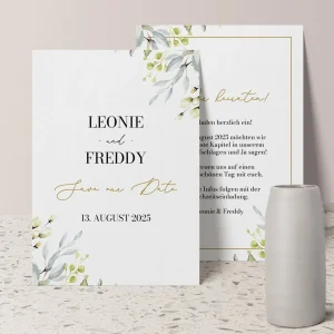 Save-the-Date Karte 'Greenery No2'
