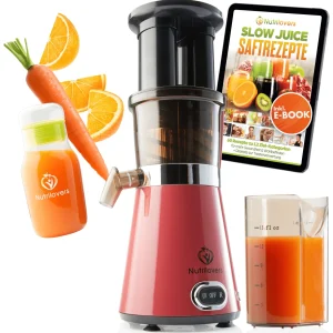 NUTRI-PRESS (B) Pink Pepper Elektrischer Entsafter, Slow Juicer