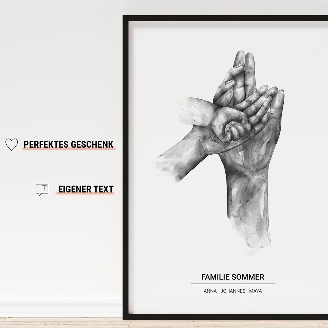 Watercolor Hands No1 Poster – Bild 5