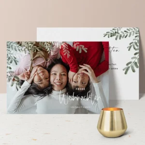 Weihnachtskarte 'Happy Family'